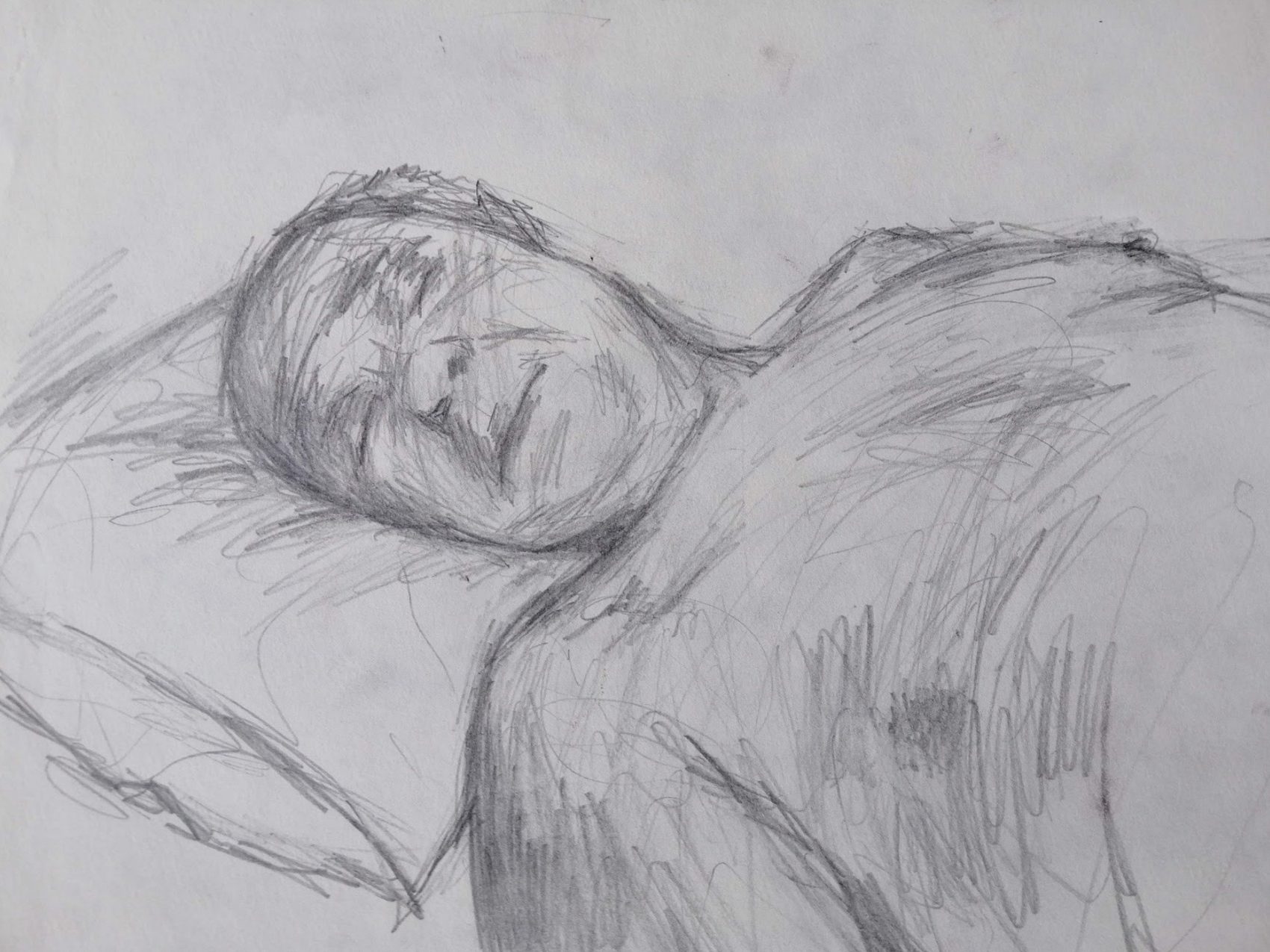 Jalal, 2017, pencil on paper